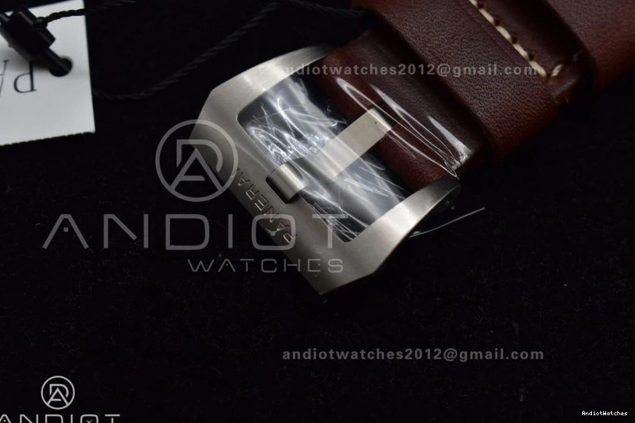 and on Strap 995 V Brown Brown Best P.9010 VSF Clone Bezel Bronzo PAM968 Calfskin Ceramic Dial Edition SunProtective 1:1 0429